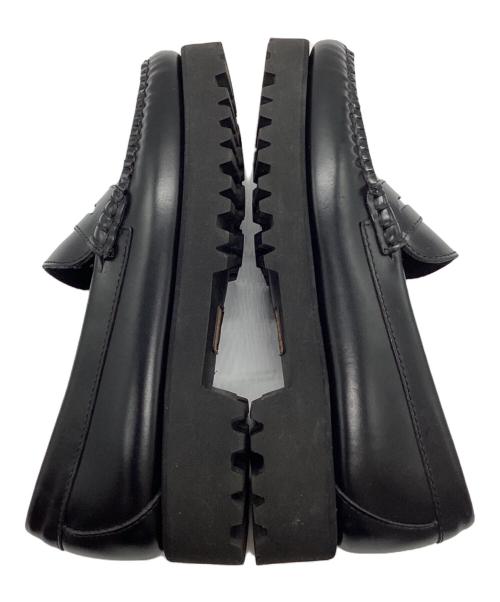 G.H.BASS（ジーエイチバス）G.H.BASS (ジーエイチバス) プラットフォームコインローファー ブラック サイズ:37の古着・服飾アイテム