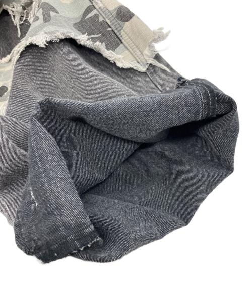 DANKE SCHON（ダンケ シェーン）Danke schon (ダンケ シェーン) LAYER CAMO BAGGY グレー サイズ:Mの古着・服飾アイテム