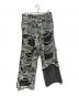 Danke schon（ダンケ シェーン）の古着「LAYER CAMO BAGGY」｜グレー