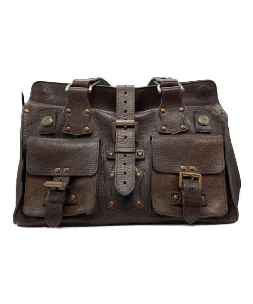 MULBERRY（マルベリー）MULBERRY (マルベリー) ロクサンヌ レザーボストンバッグ ブラウン サイズ:-の古着・服飾アイテム