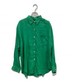 JOURNAL STANDARD relume（ジャーナルスタンダード レリューム）の古着「カラーリネンオーバーサイズシャツ　26SS　26050462105020」｜グリーン