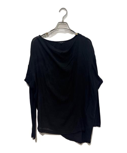 pas de calais（パドカレ）pas de calais (パドカレ) 墨染ロングスリーブカットソー ブラック サイズ:36の古着・服飾アイテム