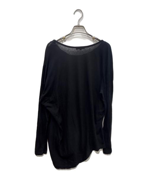 pas de calais（パドカレ）pas de calais (パドカレ) 墨染ロングスリーブカットソー ブラック サイズ:36の古着・服飾アイテム