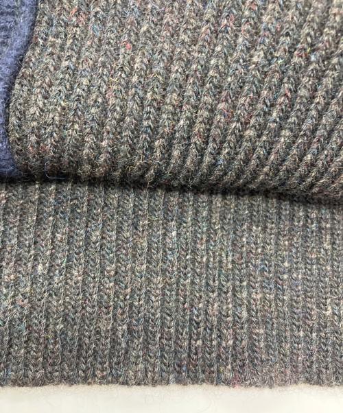 MAATEE&SONS（マーティーアンドサンズ）MAATEE&SONS (マーティーアンドサンズ) 強撚ひょっとこクルーネックカーディガン ブラック サイズ:２ 未使用品の古着・服飾アイテム