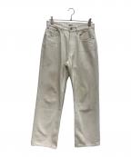 AURALEEオーラリー）の古着「HARD TWIST DENIM 5P PANTS　A20SP02DM」｜ホワイト