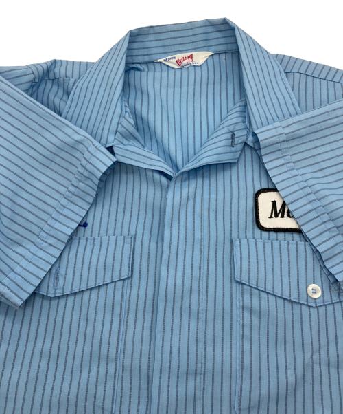 Unitog（ユニトグ）unitog (ユニトグ) 70’S ワークシャツ ブルー サイズ:Mの古着・服飾アイテム
