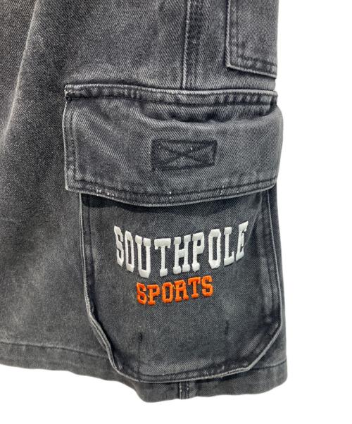 SOUTHPOLE（サウスポール）SOUTHPOLE (サウスポール) 90sデニムバギーショーツ ブラック サイズ:30の古着・服飾アイテム