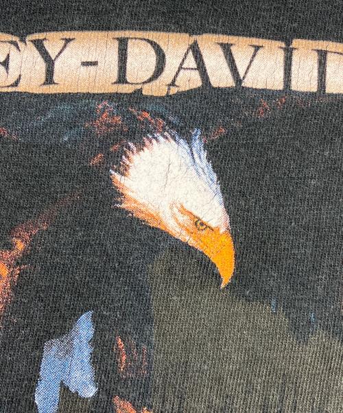 HARLEY-DAVIDSON（ハーレーダビッドソン）HARLEY-DAVIDSON (ハーレーダビッドソン) プリントTシャツ ブラック サイズ:Lの古着・服飾アイテム