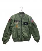 AVIREXアヴィレックス）の古着「TOMCAT MA-1」｜グリーン