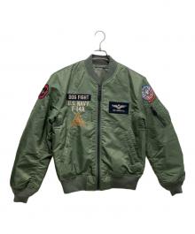 AVIREX（アヴィレックス）の古着「TOMCAT MA-1」｜グリーン