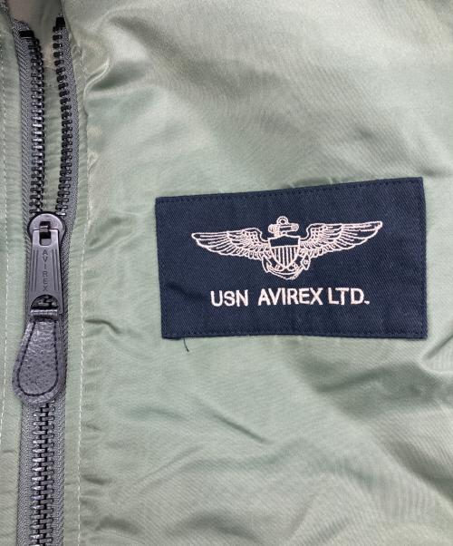 AVIREX（アヴィレックス）AVIREX (アヴィレックス) TOMCAT MA-1 グリーン サイズ:Ｌの古着・服飾アイテム