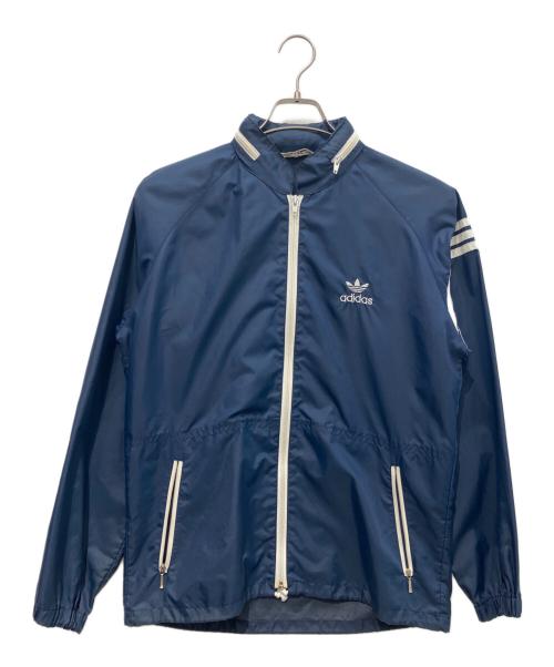 adidas（アディダス）adidas (アディダス) ナイロンジャケット　デサント期 　80’s ネイビー サイズ:Mの古着・服飾アイテム