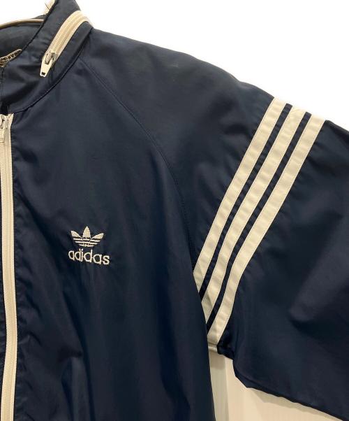 adidas（アディダス）adidas (アディダス) ナイロンジャケット　デサント期 　80’s ネイビー サイズ:Mの古着・服飾アイテム