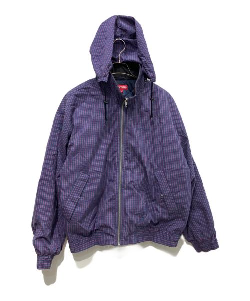 SUPREME（シュプリーム）SUPREME (シュプリーム) Leather Collar Utility Jacket　25SS  パープル サイズ:Lの古着・服飾アイテム