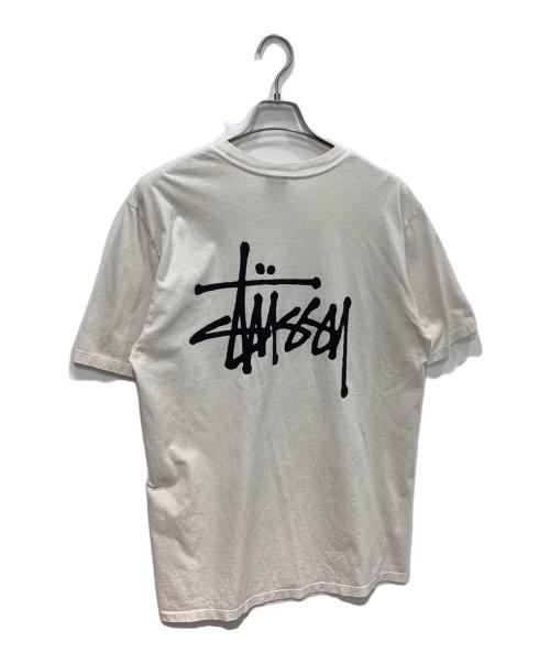 stussy（ステューシー）stussy (ステューシー) プリントTシャツ ベージュ サイズ:Mの古着・服飾アイテム