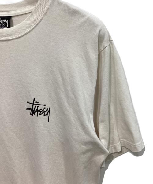 stussy（ステューシー）stussy (ステューシー) プリントTシャツ ベージュ サイズ:Mの古着・服飾アイテム