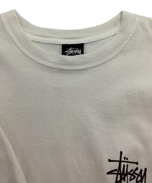 stussy（ステューシー）stussy (ステューシー) プリントTシャツ ベージュ サイズ:Mの古着・服飾アイテム