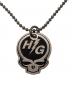 Hysteric Glamour（ヒステリックグラマー）の古着「HYS SKULL HEAD ボールチェーンネックス」｜シルバー