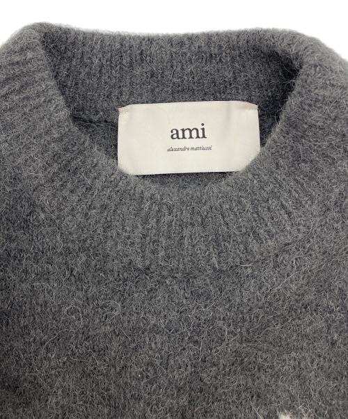 AMI Alexandre Mattiussi（アミアレクサンドルマテュッシ）AMI Alexandre Mattiussi (アミアレクサンドルマテュッシ) OFF WHITE ADC SWEATER グレー サイズ:XSの古着・服飾アイテム