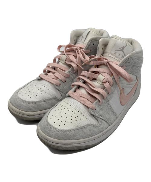 NIKE（ナイキ）NIKE (ナイキ) WMNS AIR JORDAN 1 MID SE LT IRON ORE/ATMOSPHERE-WHITE　 グレー サイズ:US9（26）の古着・服飾アイテム