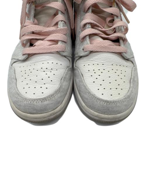 NIKE（ナイキ）NIKE (ナイキ) WMNS AIR JORDAN 1 MID SE LT IRON ORE/ATMOSPHERE-WHITE　 グレー サイズ:US9（26）の古着・服飾アイテム