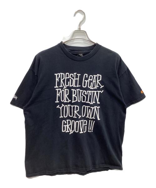 stussy（ステューシー）stussy (ステューシー) GALLERY 1950 (ギャラリー1950) プリントTシャツ ブラック サイズ:XLの古着・服飾アイテム
