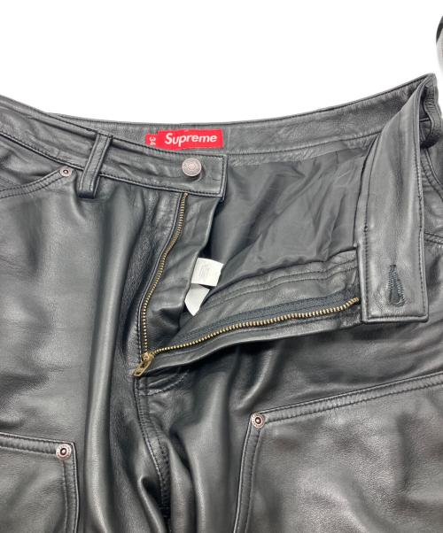 SUPREME（シュプリーム）SUPREME (シュプリーム) Leather Double Knee Painter Short　 26SS ブラック サイズ:34の古着・服飾アイテム