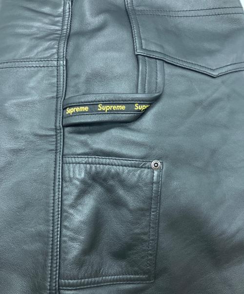 SUPREME（シュプリーム）SUPREME (シュプリーム) Leather Double Knee Painter Short　 26SS ブラック サイズ:34の古着・服飾アイテム