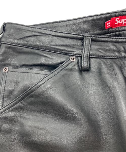 SUPREME（シュプリーム）SUPREME (シュプリーム) Leather Double Knee Painter Short　 26SS ブラック サイズ:34の古着・服飾アイテム