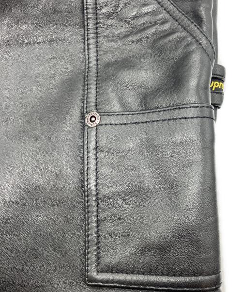 SUPREME（シュプリーム）SUPREME (シュプリーム) Leather Double Knee Painter Short　 26SS ブラック サイズ:34の古着・服飾アイテム