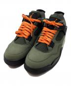 NIKE×UNDEFEATEDナイキ×アンディフィーテッド）の古着「Air Jordan 4 Retro "Deep Green"　IB1519-200」｜オリーブ