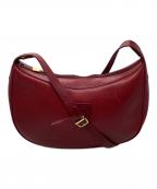 GUCCIグッチ）の古着「ハーフムーンバッグ　OLD GUCCI」｜レッド