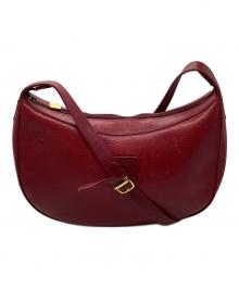 GUCCI（グッチ）の古着「ハーフムーンバッグ　OLD GUCCI」｜レッド