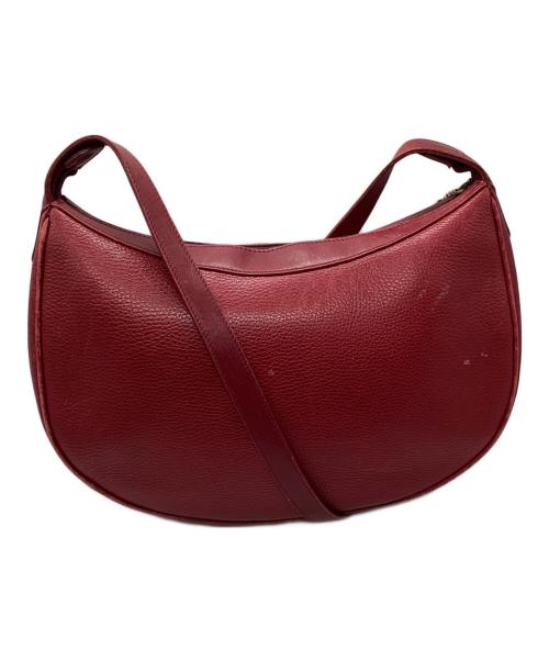 GUCCI（グッチ）GUCCI (グッチ) ハーフムーンバッグ　OLD GUCCI レッドの古着・服飾アイテム
