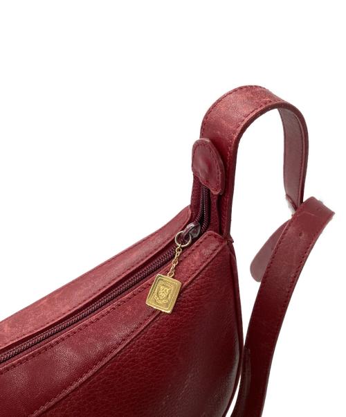 GUCCI（グッチ）GUCCI (グッチ) ハーフムーンバッグ　OLD GUCCI レッドの古着・服飾アイテム
