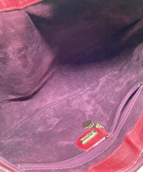 GUCCI（グッチ）GUCCI (グッチ) ハーフムーンバッグ　OLD GUCCI レッドの古着・服飾アイテム