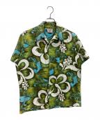 Searsシアーズ）の古着「60’S-70’S アロハシャツ　 ハワイ製」｜グリーン