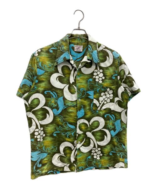 Sears（シアーズ）Sears (シアーズ) 60’S-70’S アロハシャツ　 ハワイ製 グリーン サイズ:Lの古着・服飾アイテム