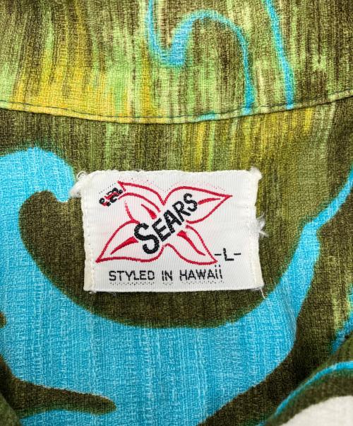 Sears（シアーズ）Sears (シアーズ) 60’S-70’S アロハシャツ　 ハワイ製 グリーン サイズ:Lの古着・服飾アイテム