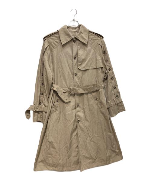 H&M（エイチアンドエム）H&M (エイチアンドエム) ROKH (ロク) ボタンディテールトレンチコート ベージュ サイズ:Sの古着・服飾アイテム