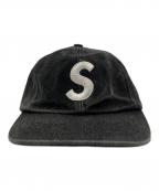 SUPREMEシュプリーム）の古着「Pigment Coated S Logo 6-Panel　25FW」｜ブラック