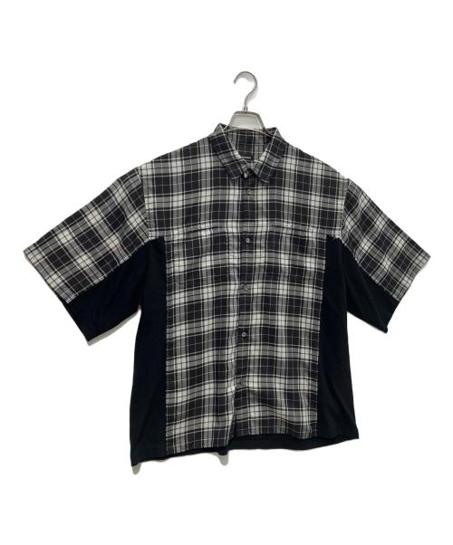 UNDERCOVERISM（アンダーカバーイズム）UNDERCOVERISM (アンダーカバーイズム) PeツイルCK/天竺切替半袖シャツ　 23SS　UI1C4405 ブラック サイズ:3の古着・服飾アイテム