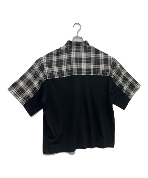 UNDERCOVERISM（アンダーカバーイズム）UNDERCOVERISM (アンダーカバーイズム) PeツイルCK/天竺切替半袖シャツ　 23SS　UI1C4405 ブラック サイズ:3の古着・服飾アイテム