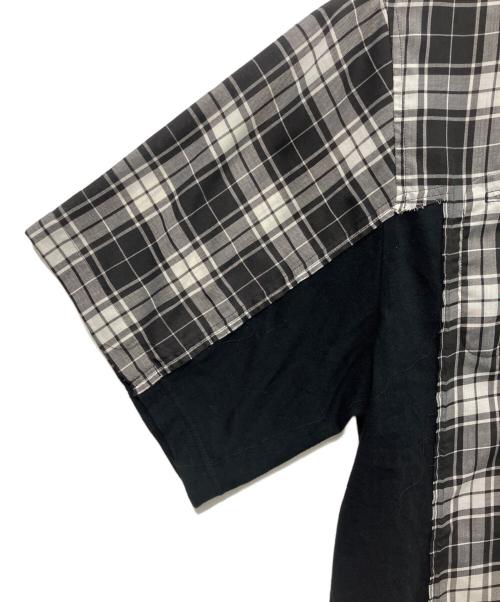 UNDERCOVERISM（アンダーカバーイズム）UNDERCOVERISM (アンダーカバーイズム) PeツイルCK/天竺切替半袖シャツ　 23SS　UI1C4405 ブラック サイズ:3の古着・服飾アイテム
