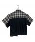 UNDERCOVERISM (アンダーカバーイズム) PeツイルCK/天竺切替半袖シャツ　 23SS　UI1C4405 ブラック サイズ:3：15000円