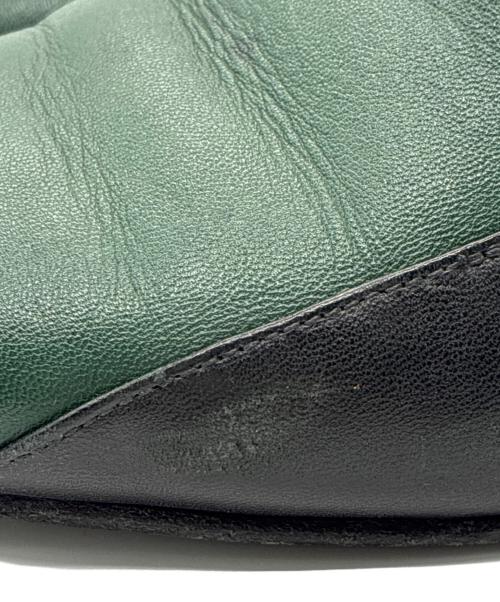 DRIES VAN NOTEN（ドリスヴァンノッテン）DRIES VAN NOTEN (ドリスヴァンノッテン) ローファー 　DD277 ブラック×グリーン サイズ:38の古着・服飾アイテム
