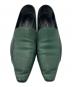 中古・古着 DRIES VAN NOTEN (ドリスヴァンノッテン) ローファー 　DD277 ブラック×グリーン サイズ:38：8000円