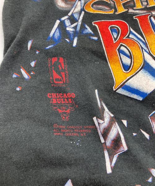 anvil（アンヴィル）anvil (アンヴィル) chicago bulls TEE　 USA製 シングルステッチ ブラック サイズ:Mの古着・服飾アイテム