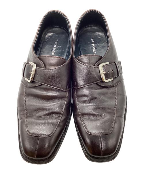 BURBERRY（バーバリー）BURBERRY (バーバリー) シングルモンクシューズ ブラウン サイズ:25cmの古着・服飾アイテム