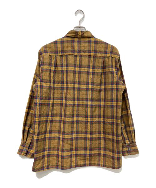 WESTVALE（ウェストベイル）WESTVALE (ウェストベイル) オープンカラーチェックシャツ イエロー サイズ:Lの古着・服飾アイテム